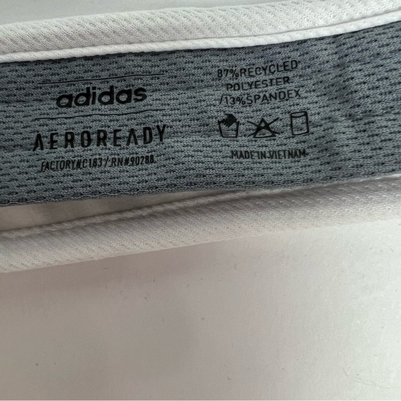 adidas Men’s  Aeroready Golf Visor Adjustable Fit Sticky Tab White/Black Letter - Picture 9 of 11